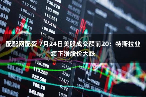 配配网配资 7月24日美股成交额前20：特斯拉业绩下滑股价大跌